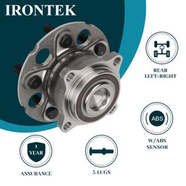 IRONTEK Wheel Bearing and Hub Assembly（5 Lugs W/ABS） Compatible for 2010-2011 Honda Accord Crosstour 2007-2011 Honda CR-V 2012-2015 Honda Crosstour 2PCS 512344x2