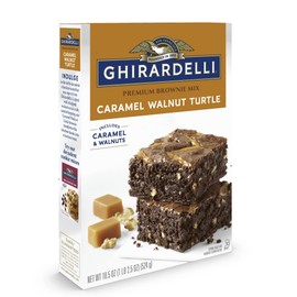 GHIRARDELLI Caramel Turtle Premium Brownie Mix - 18.5 OZ (Pack of 2)
