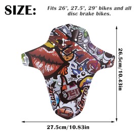 LEZED Mudguard MTB Mudguards, Mountain Bike, Portable Bicycle Splash Guard, Mountain Bike Mudguard, Mountain Bike Mudguard, Front and Rear Marsh Guard for Wheel Sizes from 26 Inches, 27.5 Inches, 29