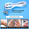 2 Stück Handmassagegerät für Erwachsene, Finger Massage Roller, Hand- und