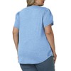 Womens Summer Tops Plus Size Casual V Neck Tunics Tees