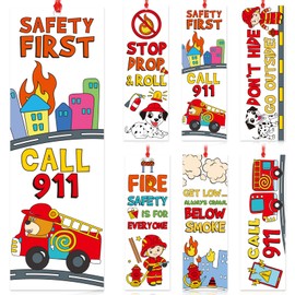 Dispowreath 60 Pcs Fire Safety Coloring Bookmarks Color Your Own Fire Prevention Blank Firefighter Bookmarks Safety Lessons Gifts for Teachers & Students Classroom Supply Prizes Party Favors
