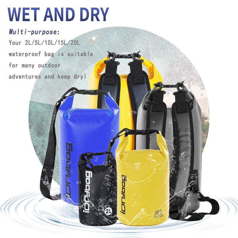 IDRYBAG Waterproof Backpack Dry Bag forMen, Floating Bag Dry Backpack