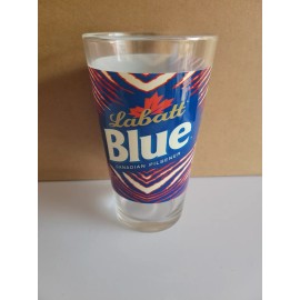 Labatt Beer Blue Canadian Pilsner 16oz Pint Glass Canada Bar Pub Labatts