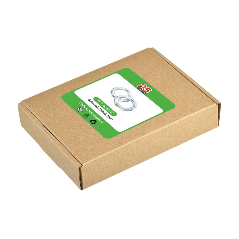 sourcing map 9/16" Split Lock Washer, 25Pcs Carbon Steel Spring