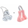 Ludatac Nose Line Shaper Nose Raising Clamp Set, 1 Piece, Transparent Sleep + Living Use / 루다택 코라인 쉐이퍼 코높이집게 세트, 1개, 투명 수면용+생활용