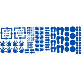 Sensory Wall & Floor Hallway Set for Schools Art Decor Floor peel and stick Decal Sticker