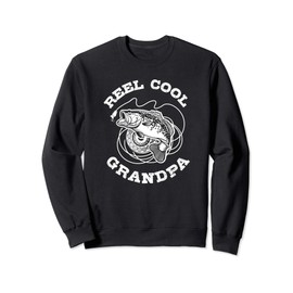 Fishing Fish Vintage Reel Cool Grandpa Gift Sweatshirt
