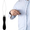 STSTR Easy Button Hook, Steel Button Helper Tool for Elderly,