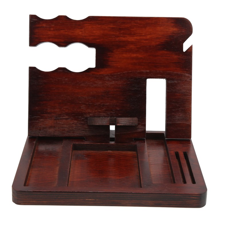 Wood Phone Docking Station Clear Texture Docking Station Organizer with