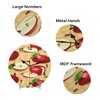 XMNYGJ Apple Painting Wall Clock 12 Inch Silent Non Ticking