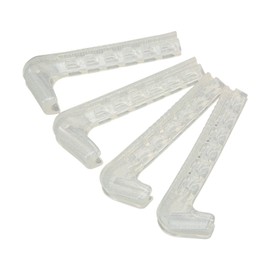 AUNMAS Cubiertas de Cuchillas para Patines de Hielo, Material de Silicona Ajustable, Protectores de Patines Fáciles de Usar para Patines de Hielo (Translúcido)