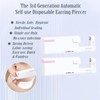 3rd Generation Single-Use Ear Piercer, Spring-Powered Earring Gun with Pre-Cleaned
