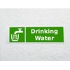 Drinking Water Sticker Pack of 2 Waterproof Outdoor Vinyl Sticker