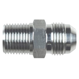 Straight -10AN Flare Male to 1/2"NPT Pipe Adapter Fitting 10 an Bare Aluminum, AN816-10-08A