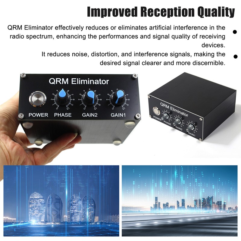 Professional QRM Eliminator X-Phase Built-in PTT Control 1-30 MHz HF