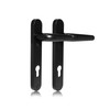 XFORT Uros Matt Black Door Handle (PZ 92mm, 122mm Screw