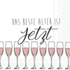 The Best Age Rose serviettes 33 x 33 cm