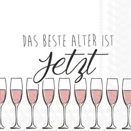 The Best Age Rose serviettes 33 x 33 cm