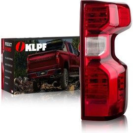 OKLPF Rear Brake Tail Lights Compatible With 2019 2020 2021 2022 2023 Chevy Silverado 1500 2500HD 3500HD,Replace Red Taillight Assembly,Included Bulbs and Harness,Right Passenger Side Tail Lamp