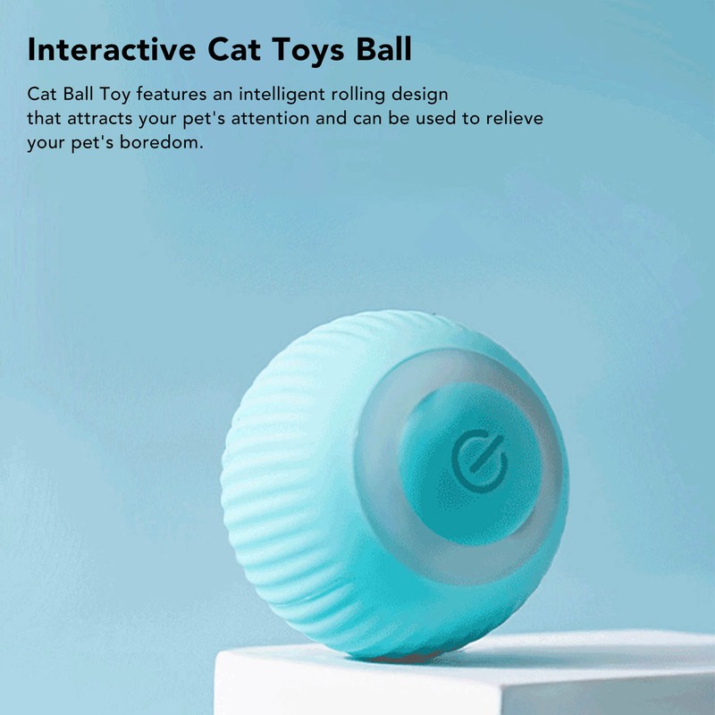 Smart Rolling Ball USB Rechargeable Quiet Relieve Boredom Interactive Cat