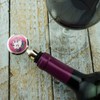 Cute Unicorn Bunny Rabbit with Rainbow Flowers Wine Bottle Stopper