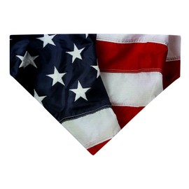 ThisWear Patriotic Dog American Flag Bandanna Dog Collar Accessories Big Dog Collar Scarfs 2-Pack Dog Scarves Flag
