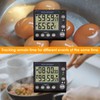 HonorMeet Digital Dual Kitchen Timer,Count Down/up Tracking,Daily Humidity & Temp