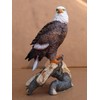 Ebros 8.75" Tall Realistic American Pride Bald Eagle Perching On