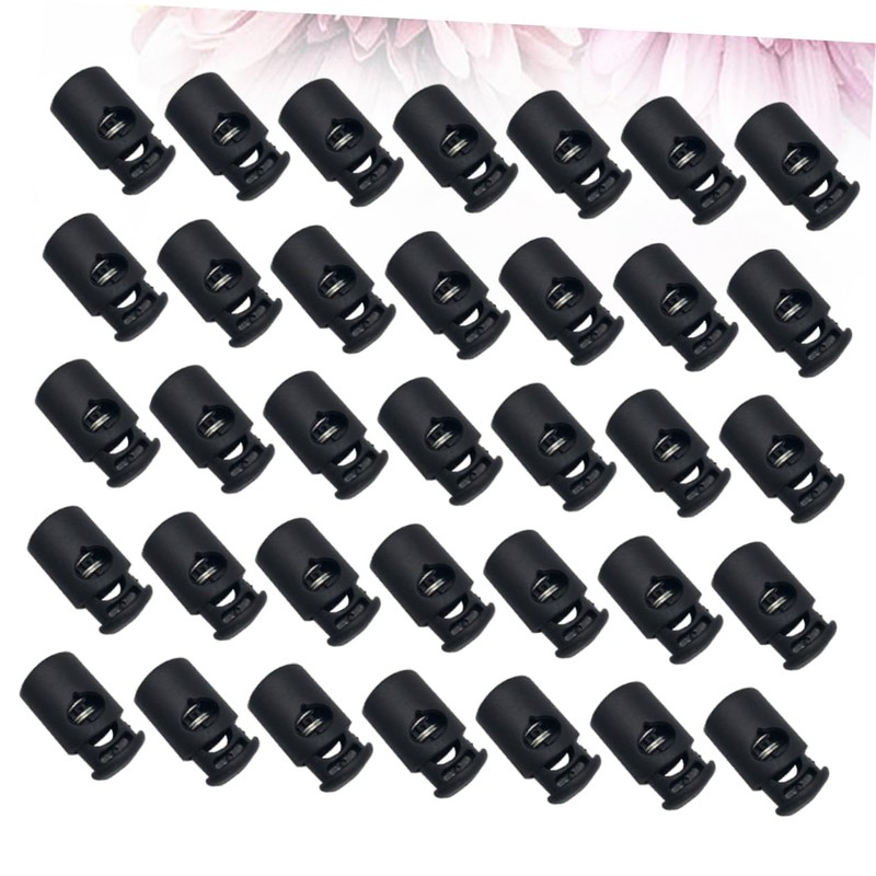 Operitacx 50pcs Lock Catch Toggles Lanyard Stopper Locks Trouser Drawstring