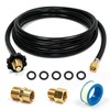 12FT Propane Weed Burner Torch Hose G3/8"-19 Left Hand Thread