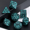 FLASHOWL Clock Dice DND Dice Stars and Moon Dice W20