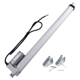 DasMarine DC 12V 12"- 22" Stroke Linear Actuator 900N Maximum Lift 10mm/s Heavy Duty - 300mm (12 in)