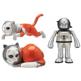Kitan Club Art in the Pocket, Kenji Yanobe Ship's Cat II Ship's Cat II x Complete Set of 3 Types, Full Comp Capsule Toy