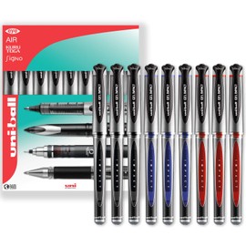 uni-ball Gel Impact Broad - UM-153S Rollerball Pens - 1.0mm Nib Tip - In Gift Box (Pack of 9, Multicolor)