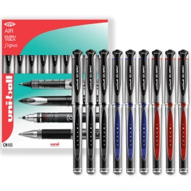 uni-ball Gel Impact Broad - UM-153S Rollerball Pens - 1.0mm Nib Tip - In Gift Box (Pack of 9, Multicolor)