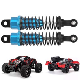 70mm Metal Shock Absorber Damper Suspension 2PCS Car Shock Absorbers for 1:16 RC Car Upgrade Parts Blue