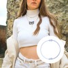 BOXOB 4pcs Crop Bands, Clothing Tuck Band Adjustable Clothes Tuck