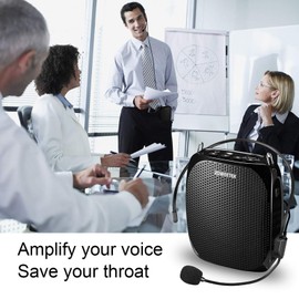 Zoweetek® Voice Amplifier, High Output 18W Power, Microphone for Lecturers, Guides etc.