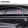 UHANBUT Cute Bow Car Sticker Decal, Vinyl Waterproof Automotive Window
