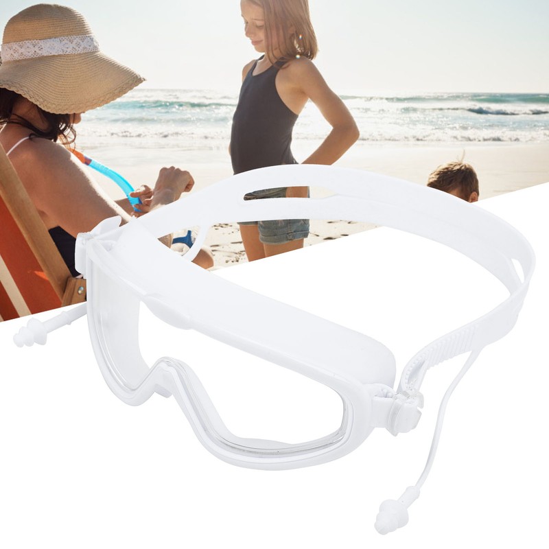 Kids Swimming Goggles with Earplug Waterproof AntiFog High Definition Diving