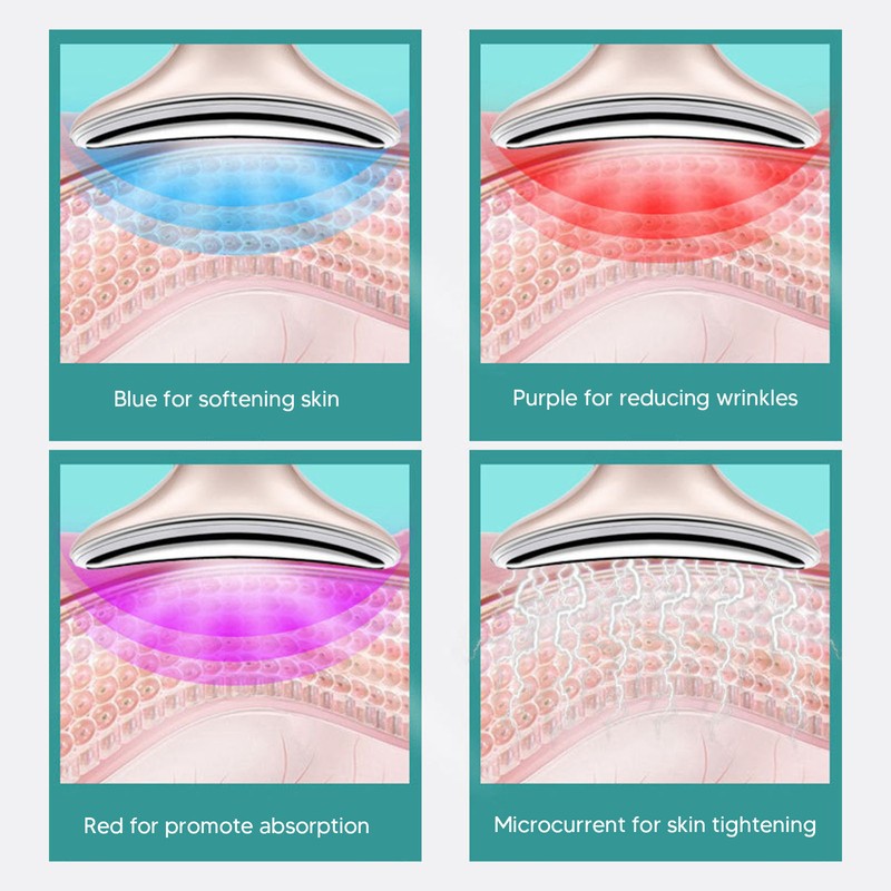 Neck Lifting Massager Micro Current Vibration Fade Fine Lines Neck