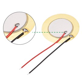 sourcing map 5 Pcs Piezo Discs 35mm Acoustic Pickup Transducer Microphone Trigger Element CBG Guitar