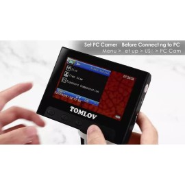 TOMLOV 4.3" Digital Microscope 1000X Coin Microscope Video Photo Camera Record