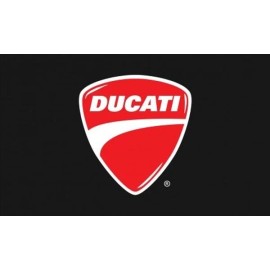 JC Ducati Black Flag 3x5 FT Banner Flag Motorcycle Show Racing Garage Workshop