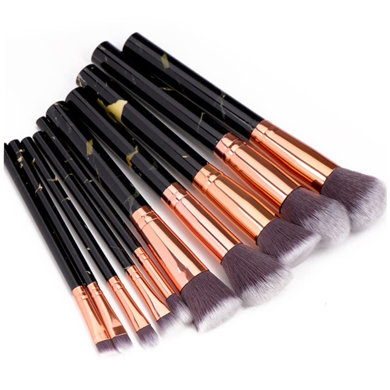 Beavorty 10Pcs eyebrow Highlighter Cosmetic Buffing brush professional makeup concealer