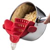 Kitchen Gizmo Snap N Strain Silicone Pot Strainer - Adjustable