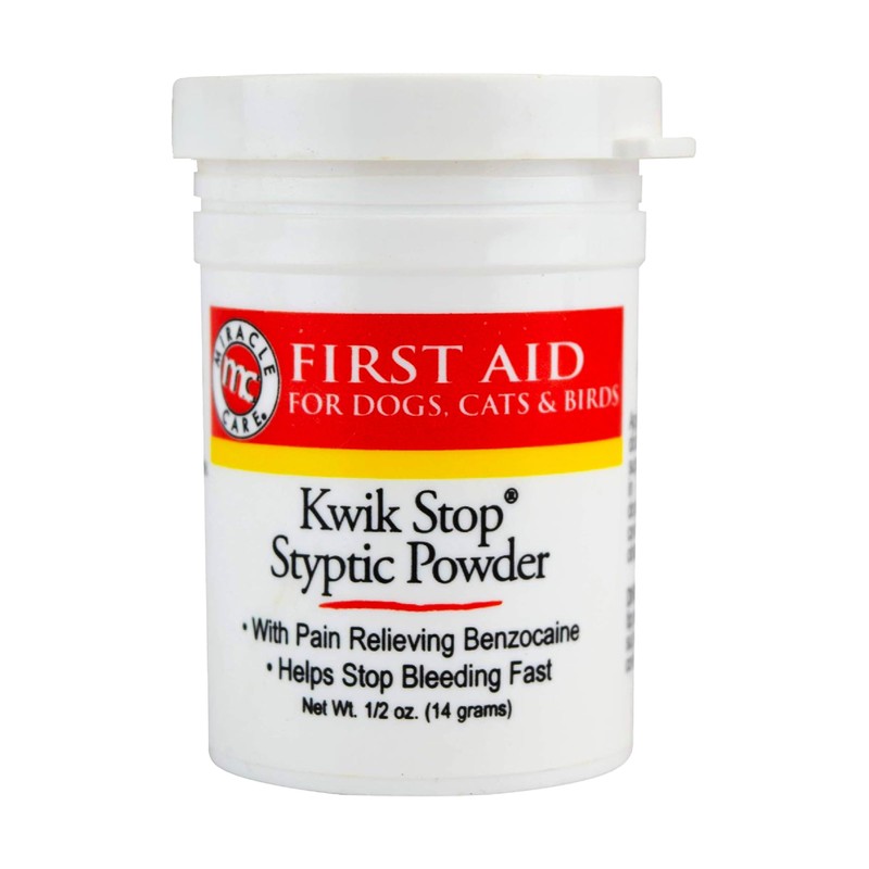 Miracle Care Kwik Stop Styptic Powder, 0.5 Oz