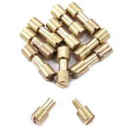Corby Bolt Fasteners (10 Pack) for DIY Handles & Knife Handle Repair - USA Size (0.312 x 0.218 x 0.96 Inch) - (Brass) - for Full Tang Fixed Blade Knives