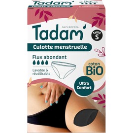 Tadam - Organic Cotton Regular Pants - High Flow - Safe & Comfortable Protection - Washable and Reusable - Small